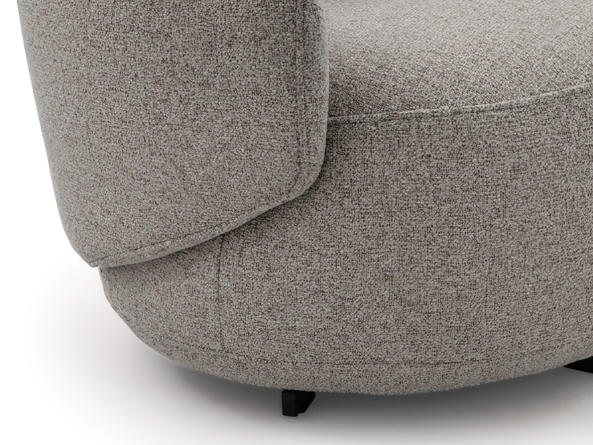 Draaifauteuil LEXIE van gemêleerde stof