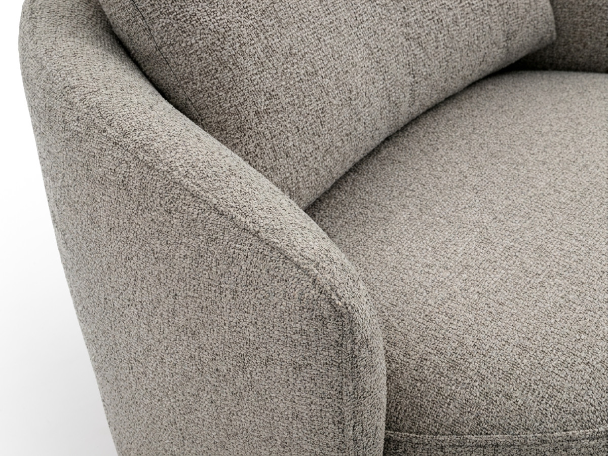 Draaifauteuil LEXIE van gemêleerde stof