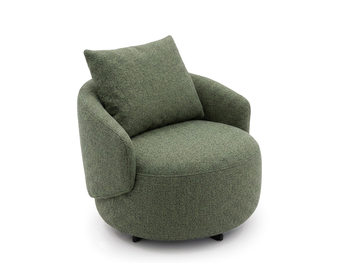 Draaifauteuil LEXIE van gemêleerde stof