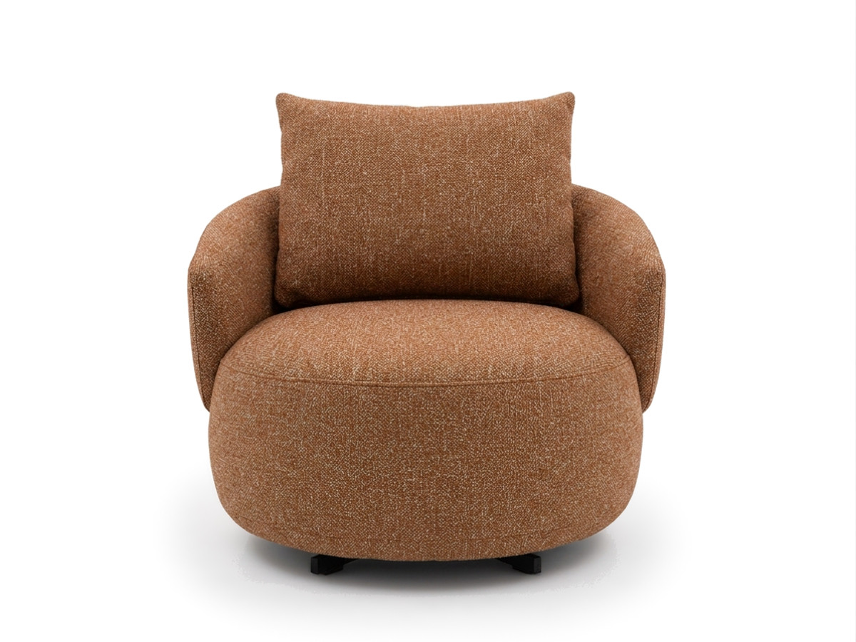 Draaifauteuil LEXIE van gemêleerde stof
