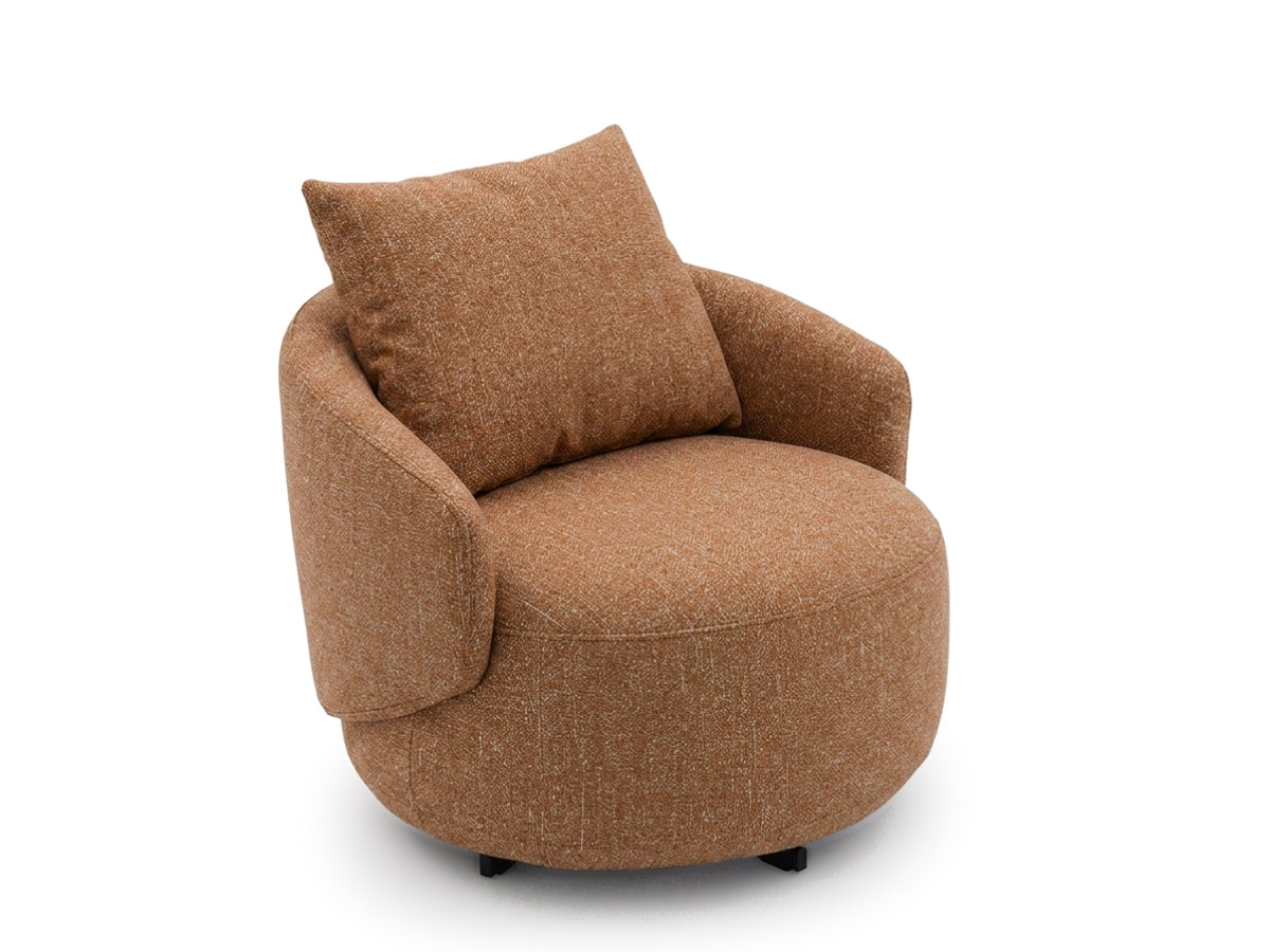 Draaifauteuil LEXIE van gemêleerde stof