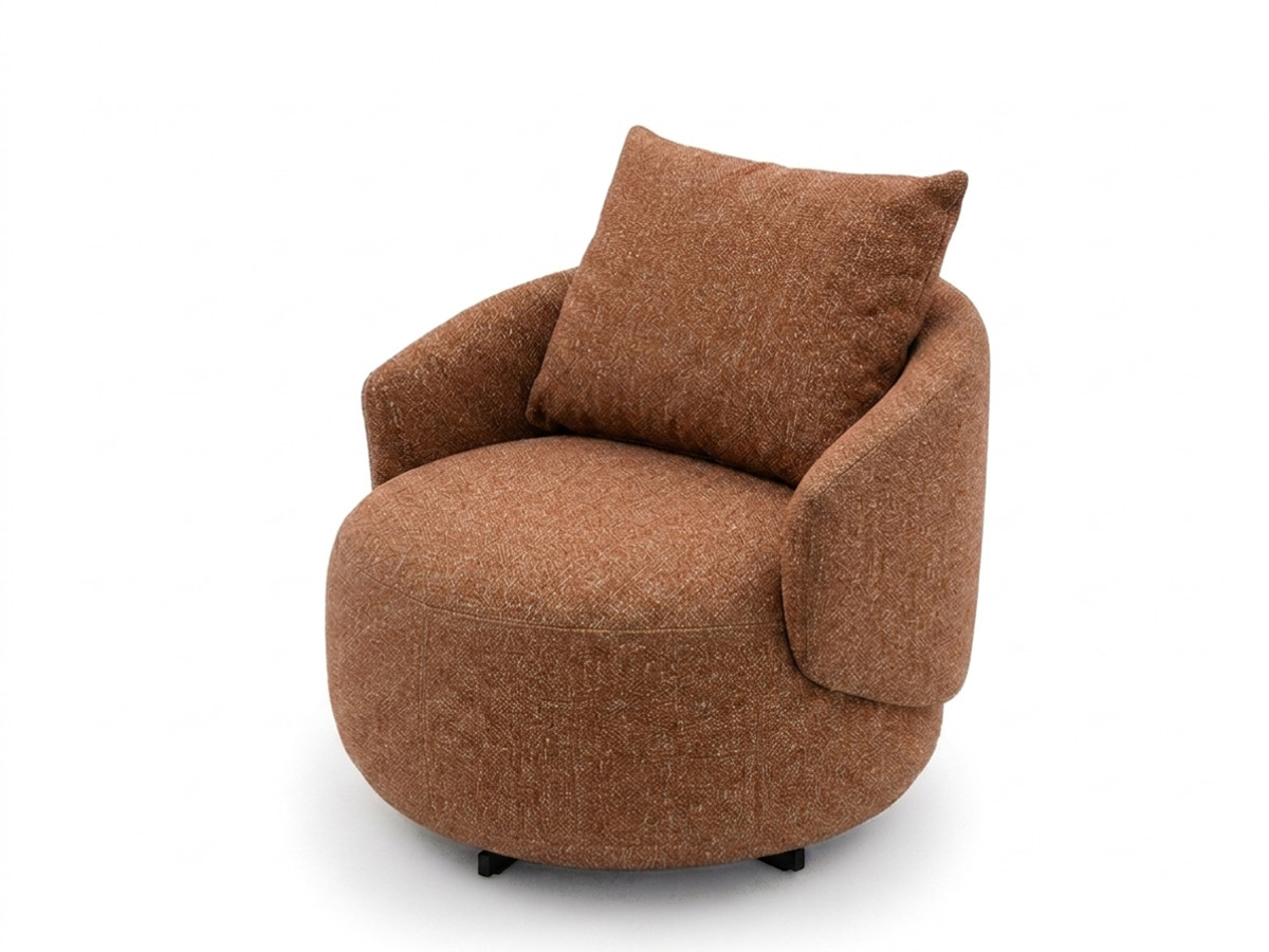 Draaifauteuil LEXIE van gemêleerde stof