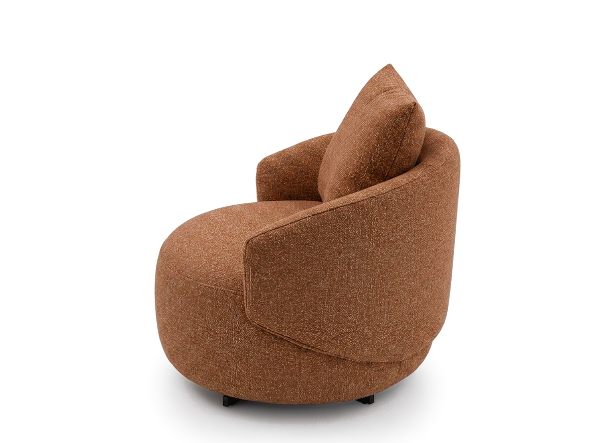 Draaifauteuil LEXIE van gemêleerde stof
