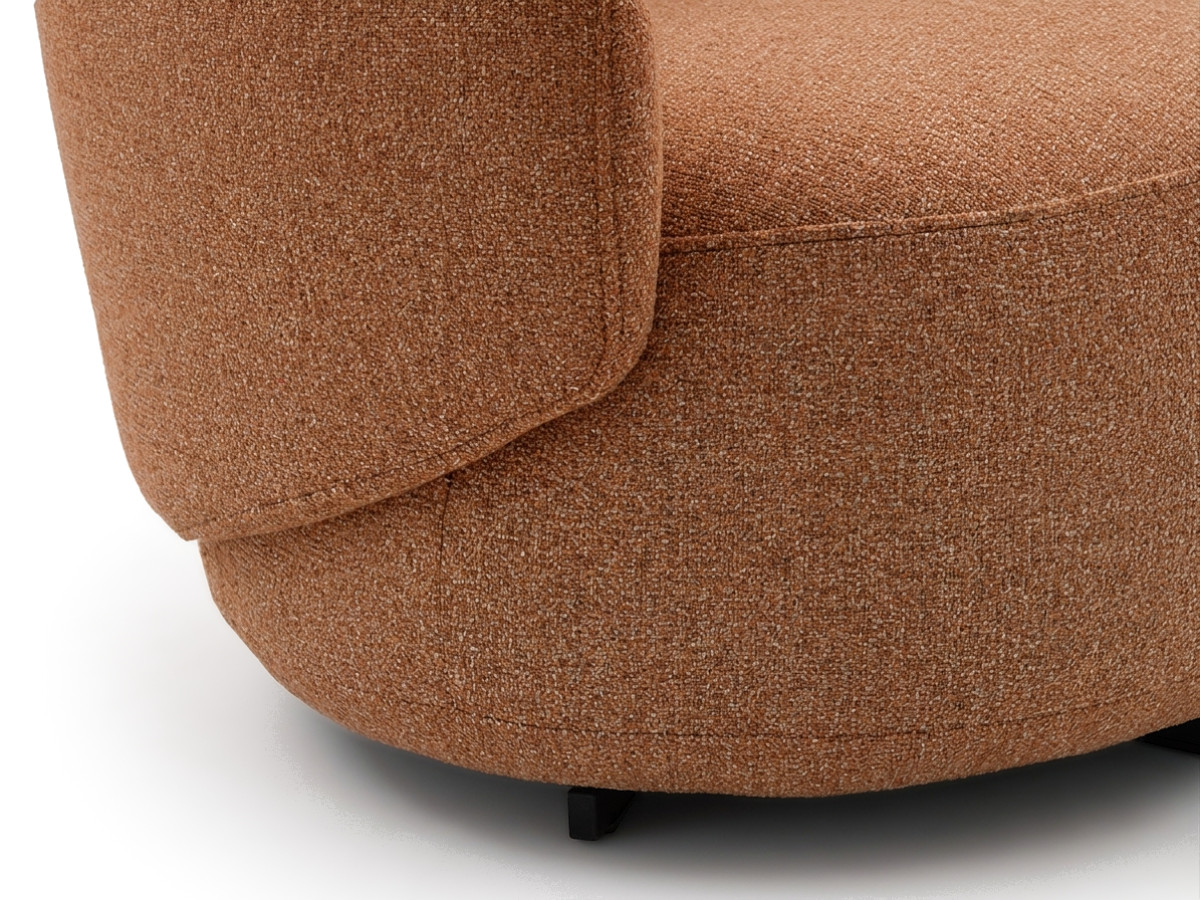 Draaifauteuil LEXIE van gemêleerde stof