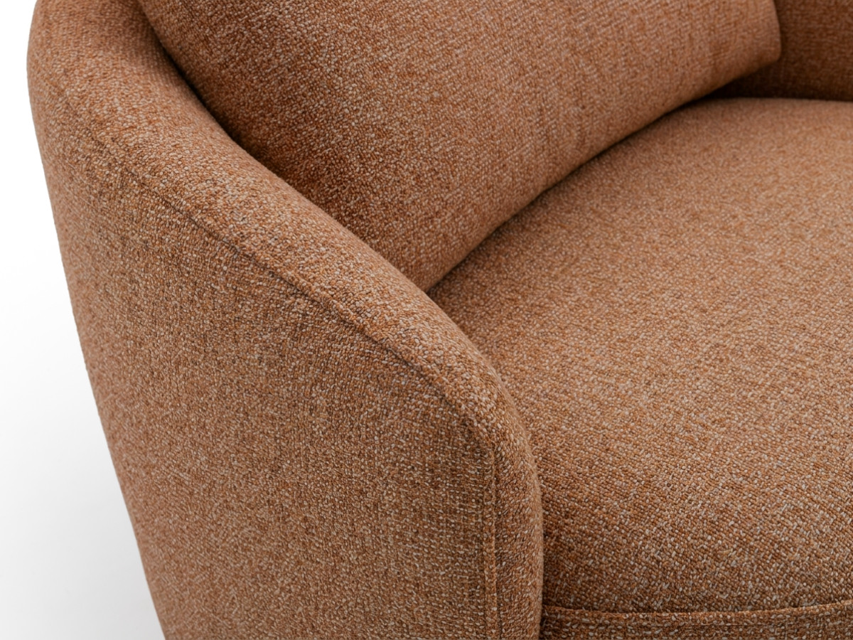 Draaifauteuil LEXIE van gemêleerde stof