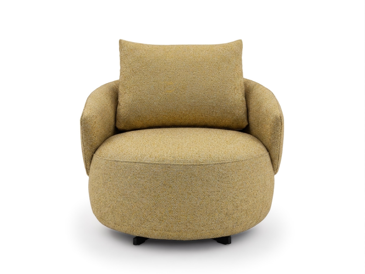 Draaifauteuil LEXIE van gemêleerde stof