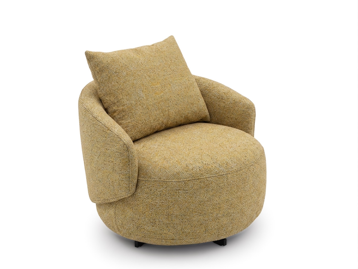 Draaifauteuil LEXIE van gemêleerde stof