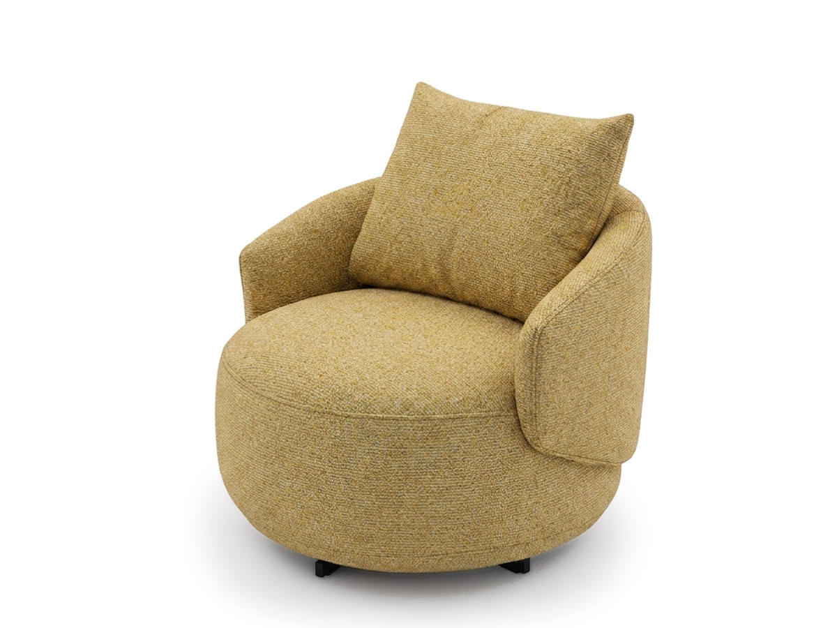 Draaifauteuil LEXIE van gemêleerde stof