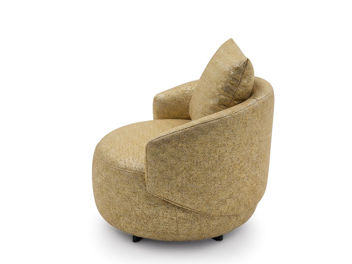 Draaifauteuil LEXIE van gemêleerde stof