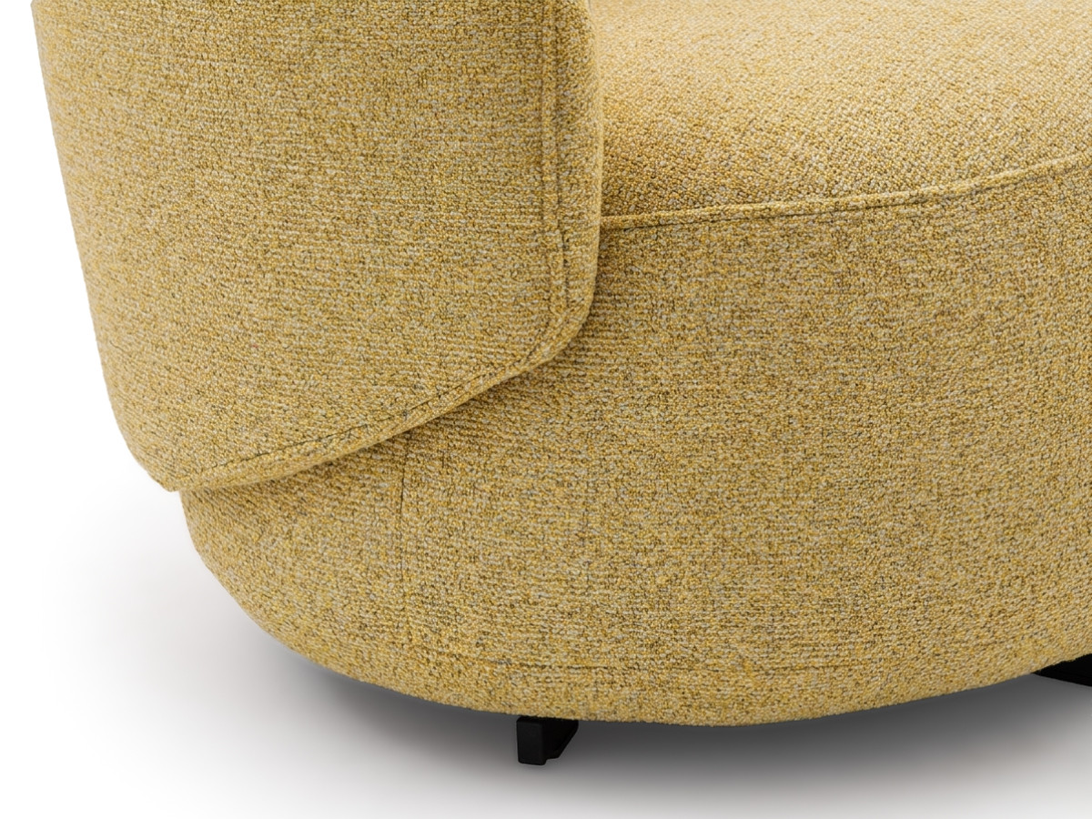 Draaifauteuil LEXIE van gemêleerde stof