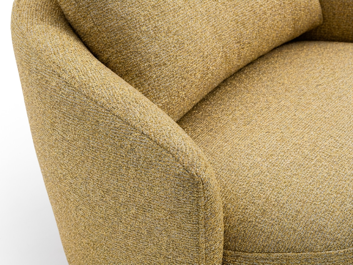 Draaifauteuil LEXIE van gemêleerde stof