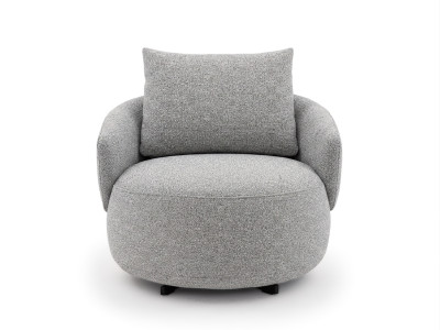 Fauteuil pivotant LEXIE tissu chiné