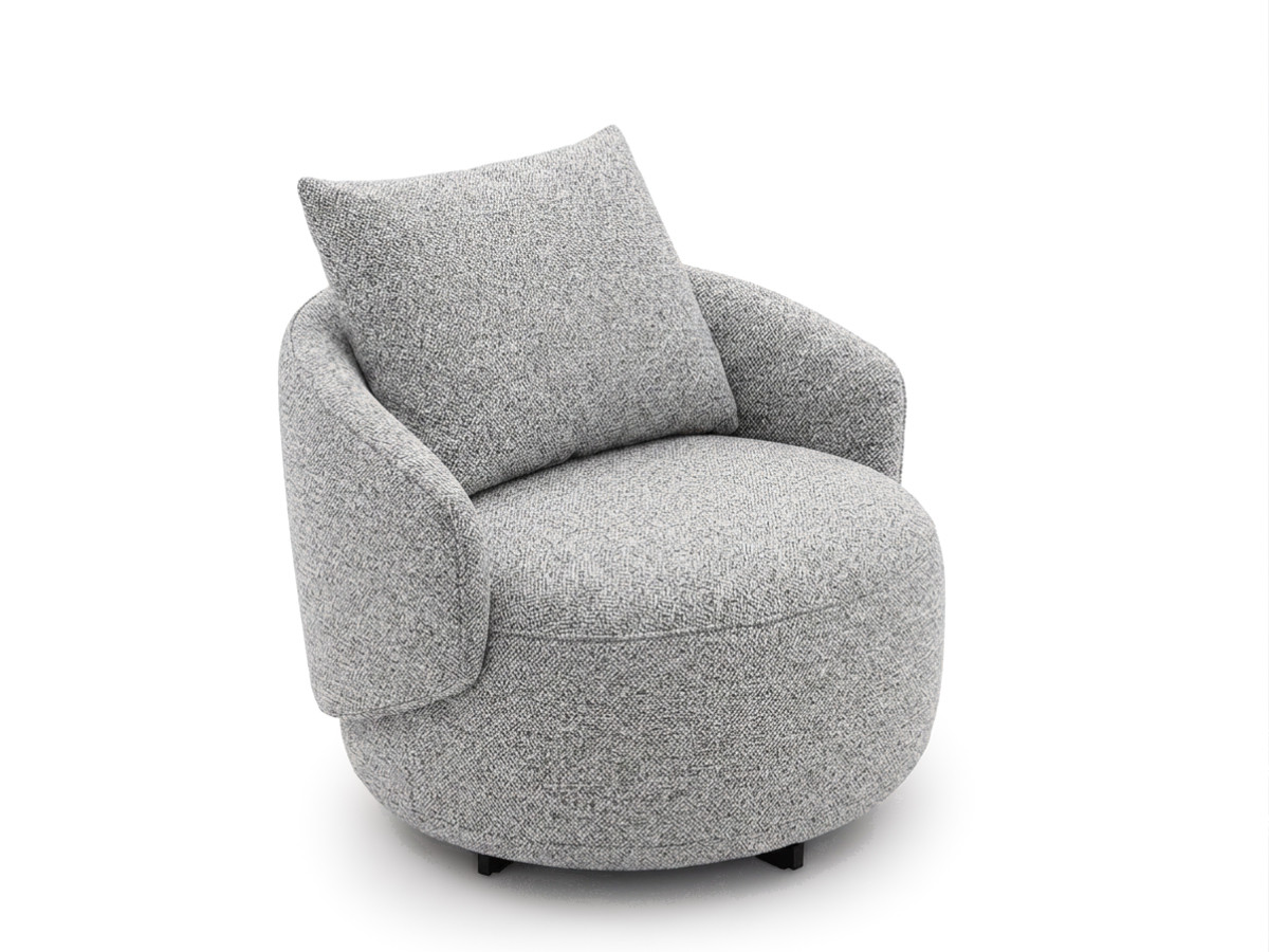 Draaifauteuil LEXIE van gemêleerde stof