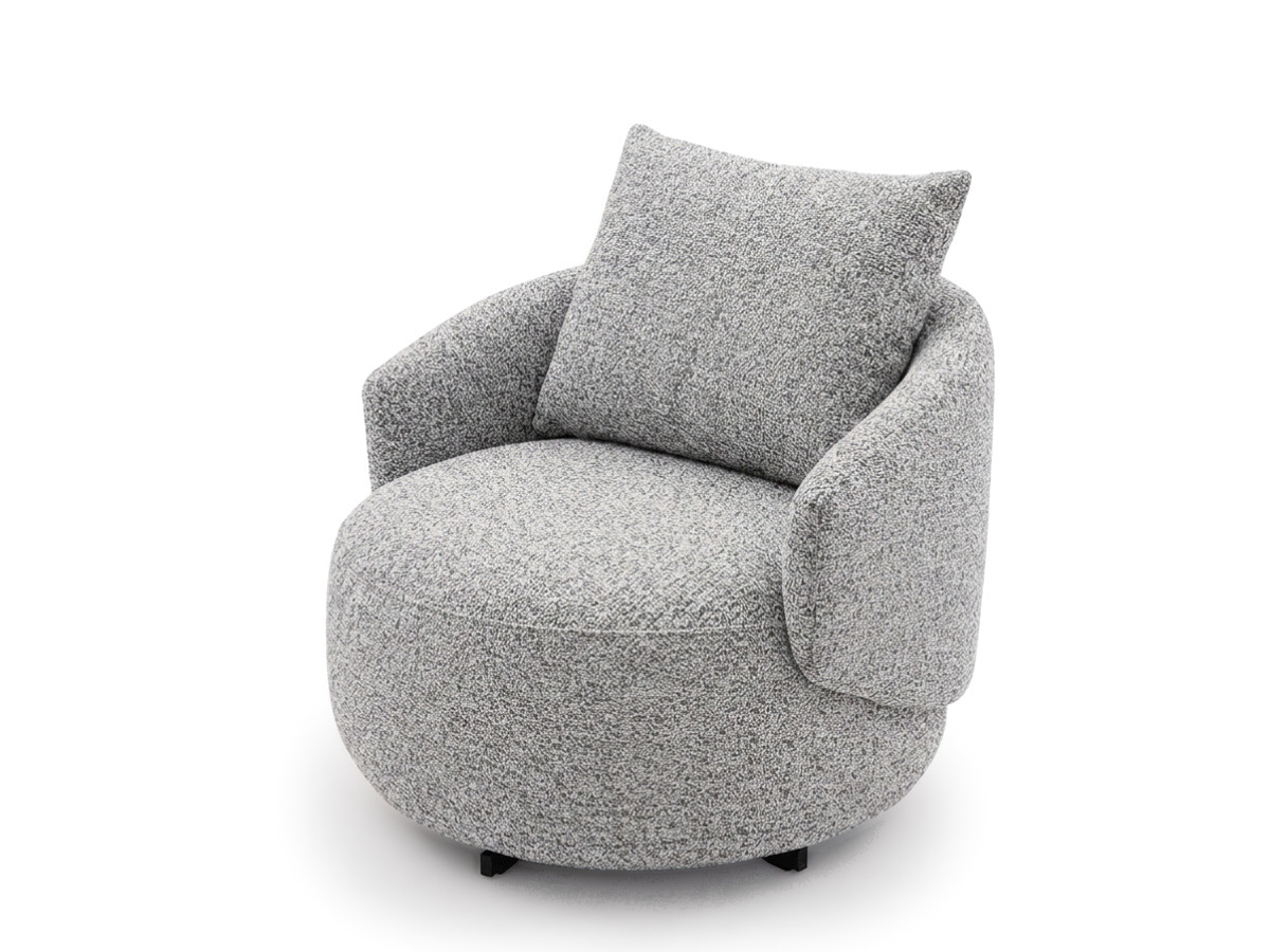 Draaifauteuil LEXIE van gemêleerde stof