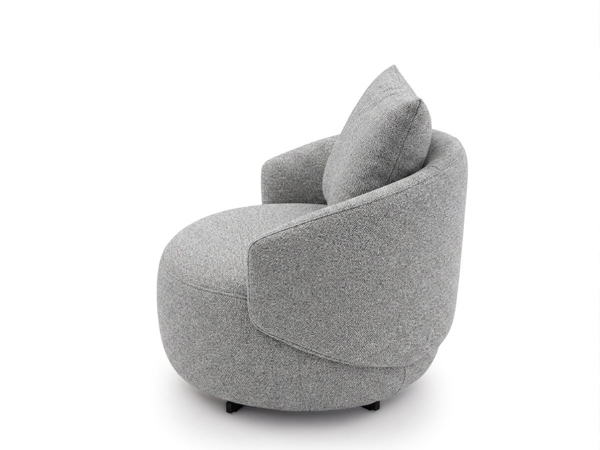 Draaifauteuil LEXIE van gemêleerde stof