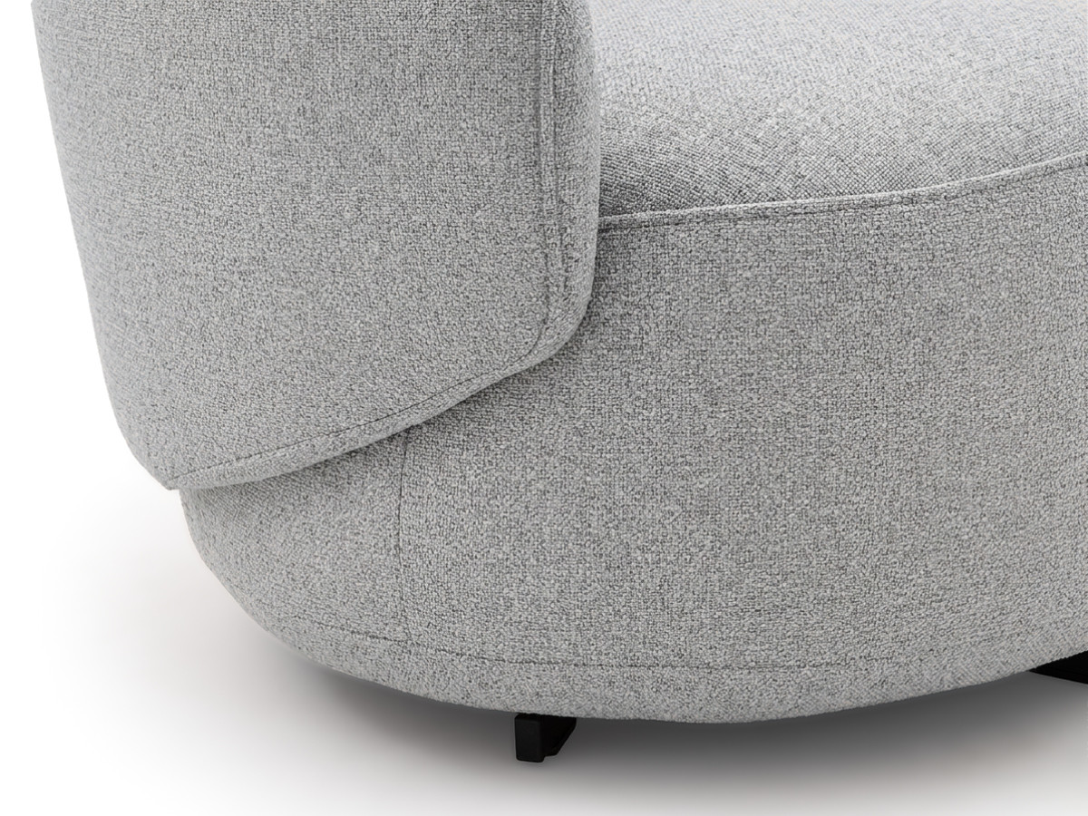 Draaifauteuil LEXIE van gemêleerde stof
