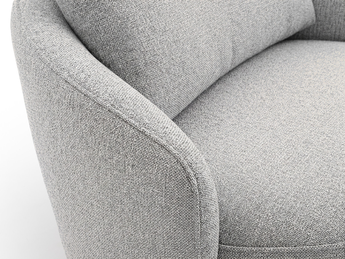 Draaifauteuil LEXIE van gemêleerde stof