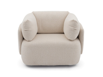 Fauteuil pivotant MARIO tissu chiné