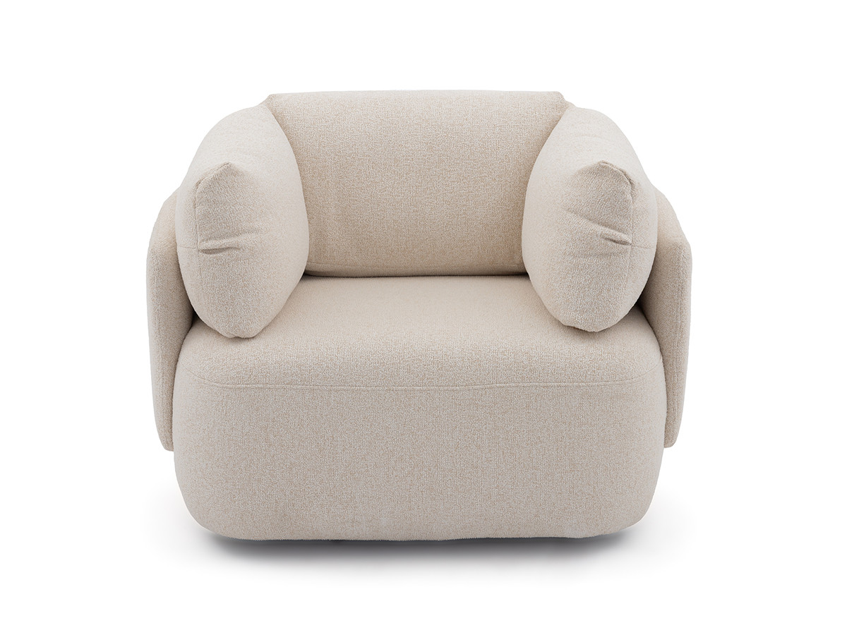 draaifauteuil mario van gemêleerde stof gekleurd beige