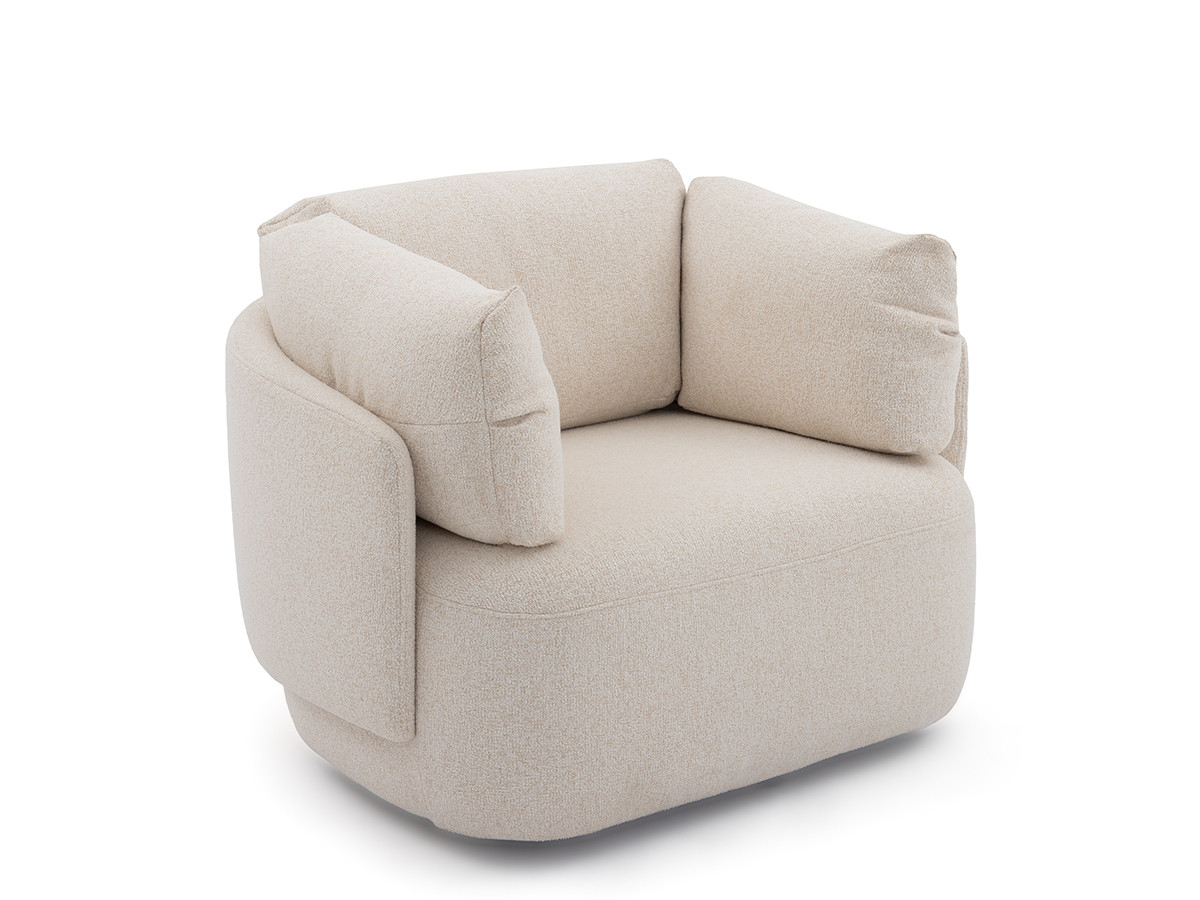 Draaifauteuil MARIO van gemêleerde stof