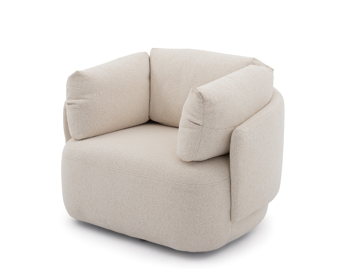 Draaifauteuil MARIO van gemêleerde stof