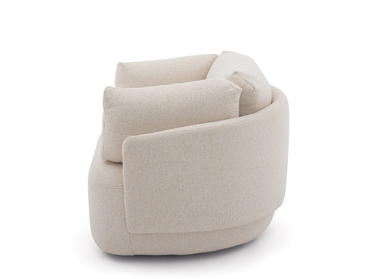 Draaifauteuil MARIO van gemêleerde stof