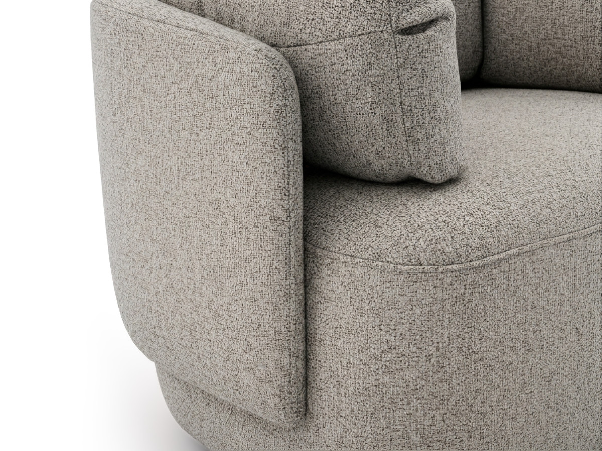 Fauteuil pivotant MARIO tissu chiné