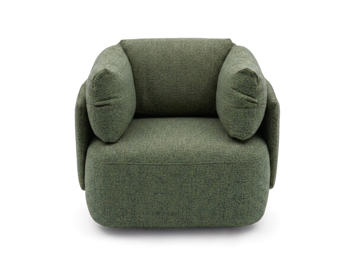 draaifauteuil mario van gemêleerde stof gekleurd groen