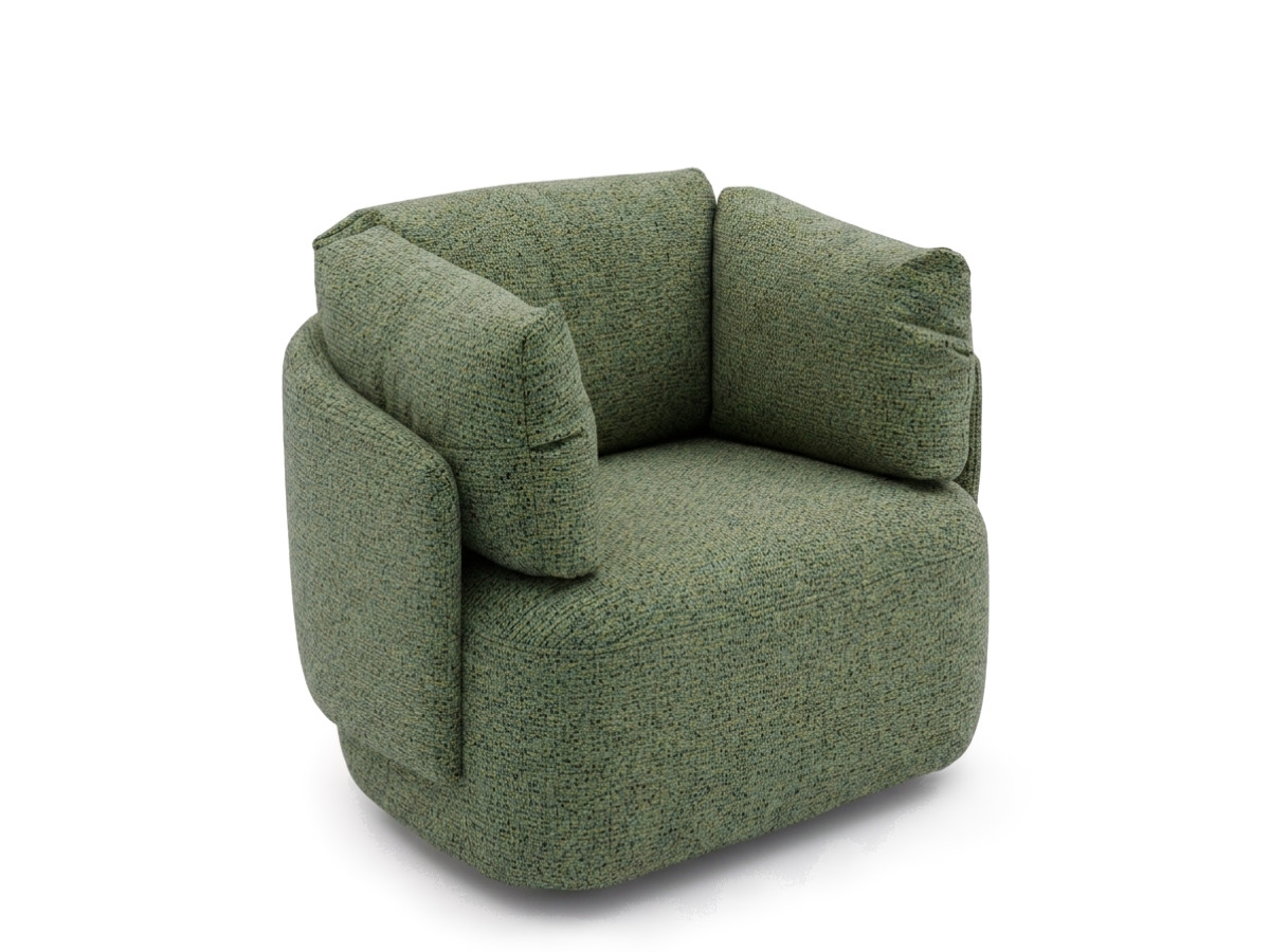 Draaifauteuil MARIO van gemêleerde stof