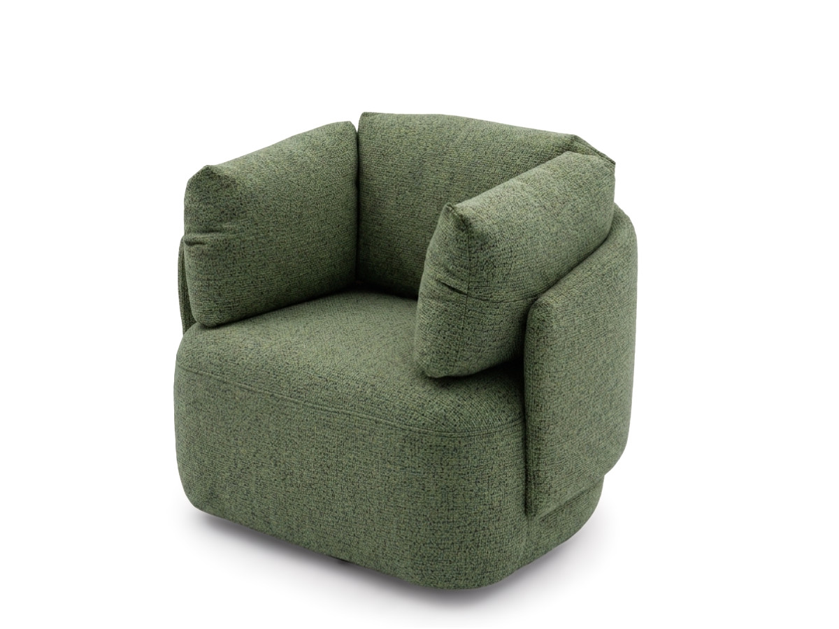 Draaifauteuil MARIO van gemêleerde stof