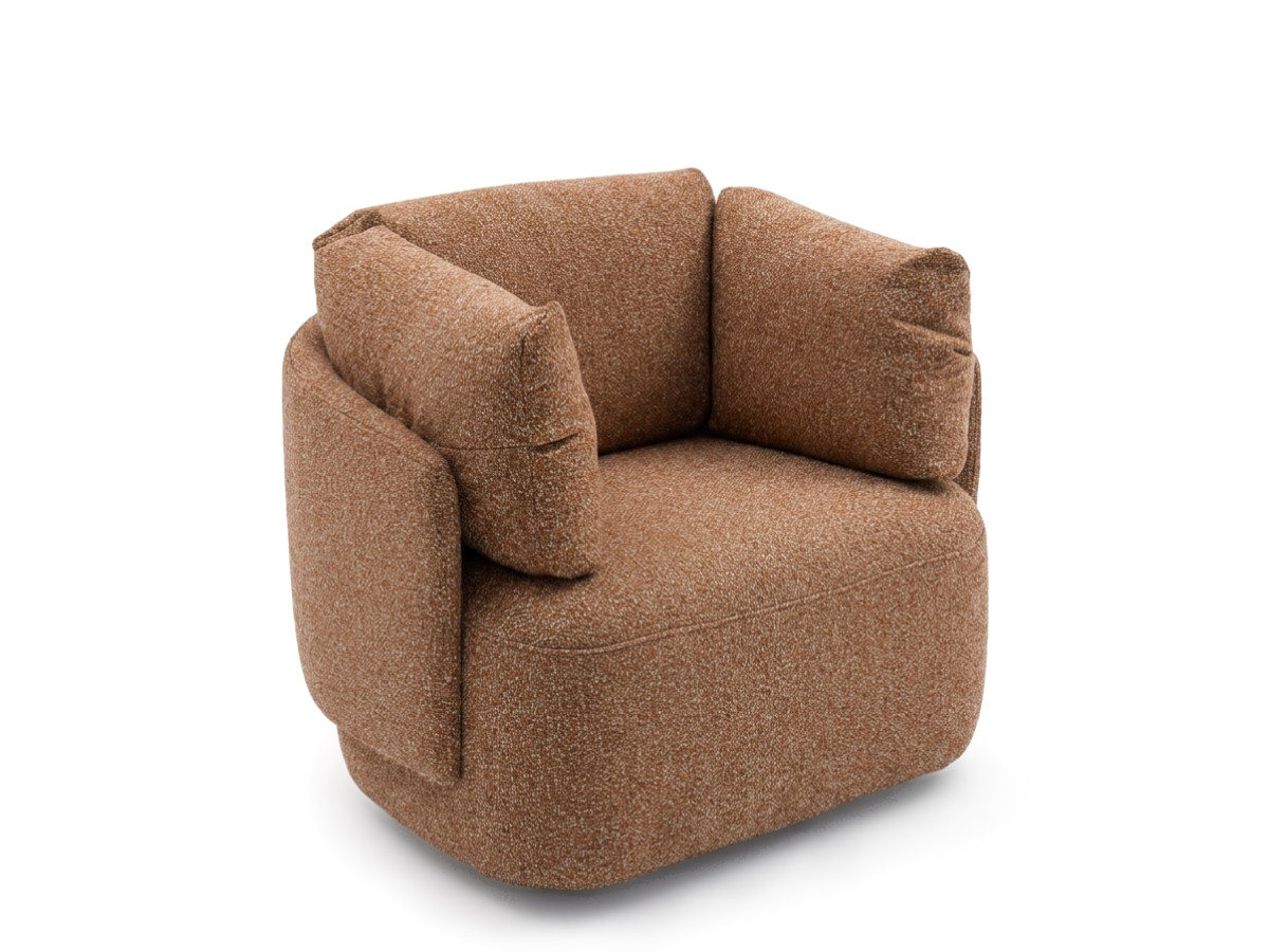 Draaifauteuil MARIO van gemêleerde stof
