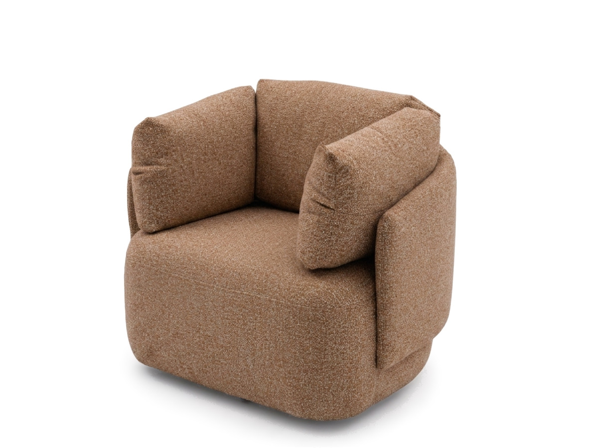 Draaifauteuil MARIO van gemêleerde stof
