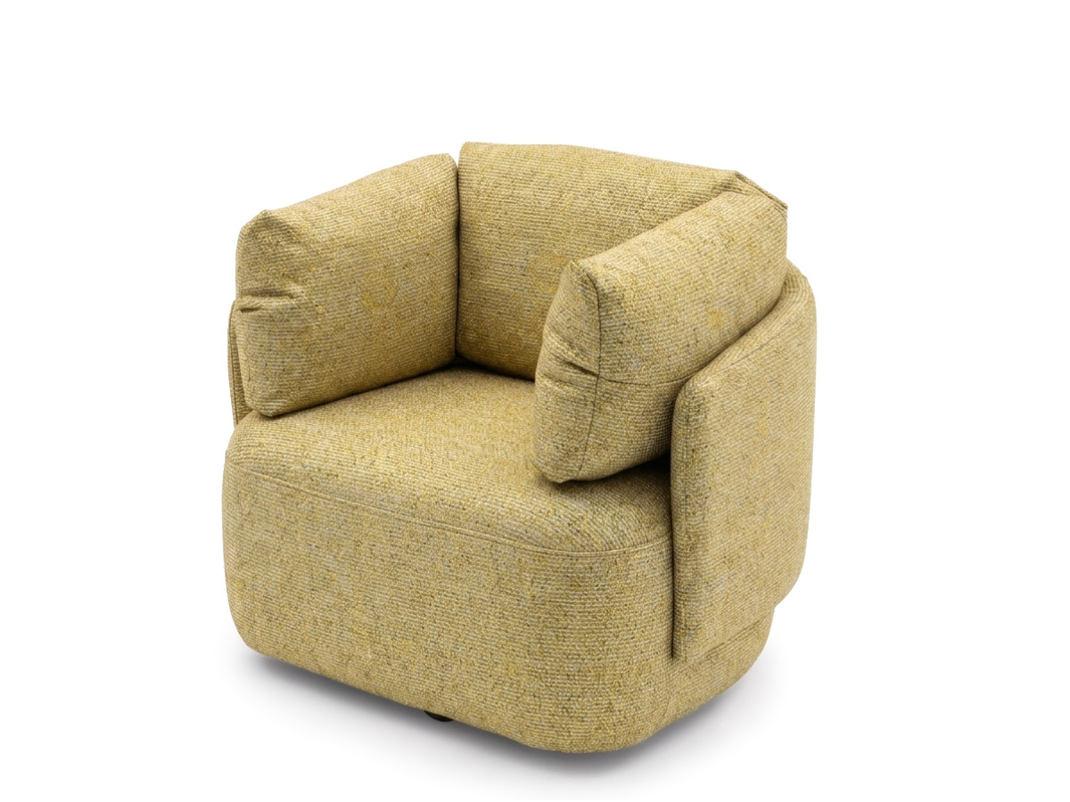 Draaifauteuil MARIO van gemêleerde stof