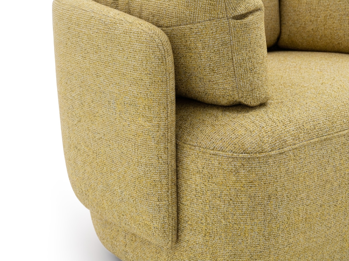 Draaifauteuil MARIO van gemêleerde stof