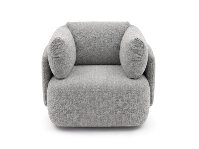 Fauteuil pivotant MARIO tissu chiné