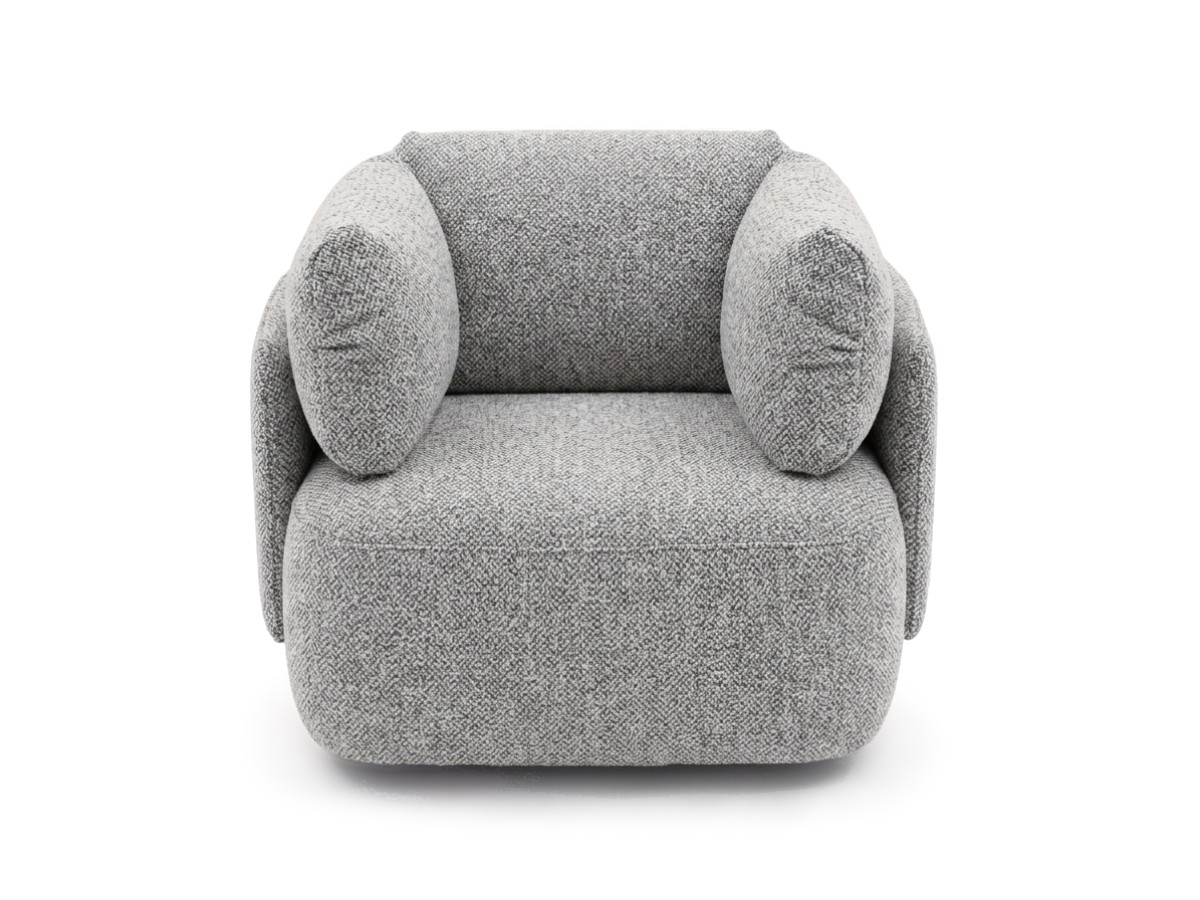 draaifauteuil mario van gemêleerde stof gekleurd grijs