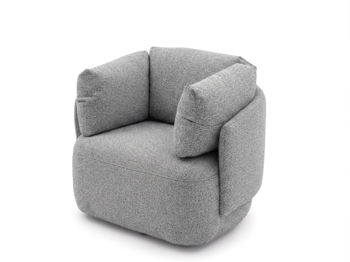 Draaifauteuil MARIO van gemêleerde stof