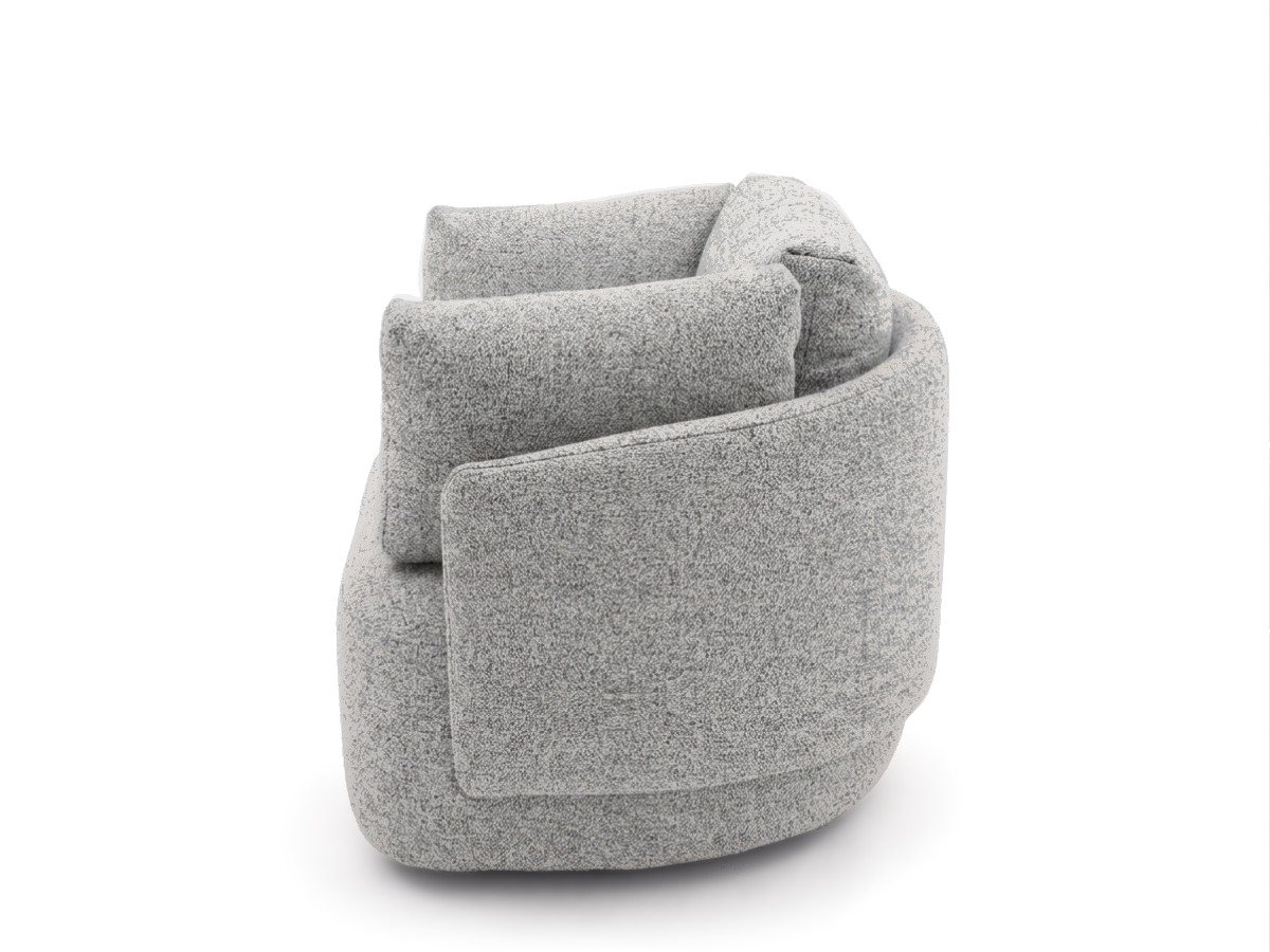 Draaifauteuil MARIO van gemêleerde stof