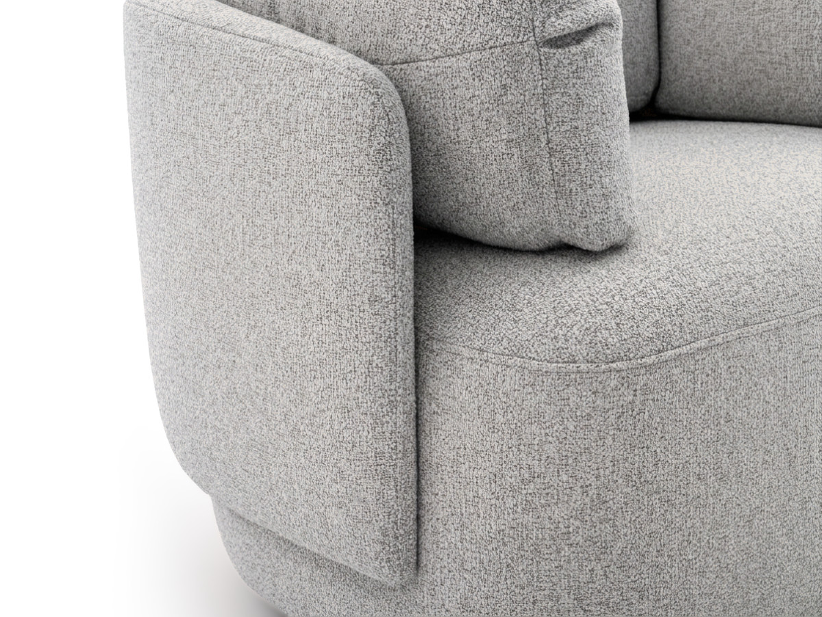 Draaifauteuil MARIO van gemêleerde stof