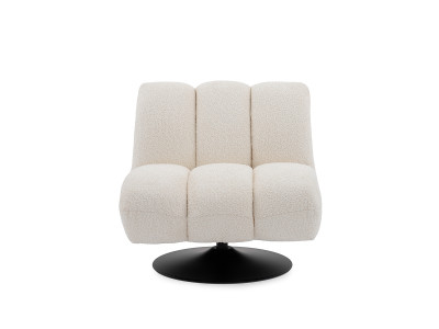 Fauteuil pivotant JANISSAIRE tissu bouclette