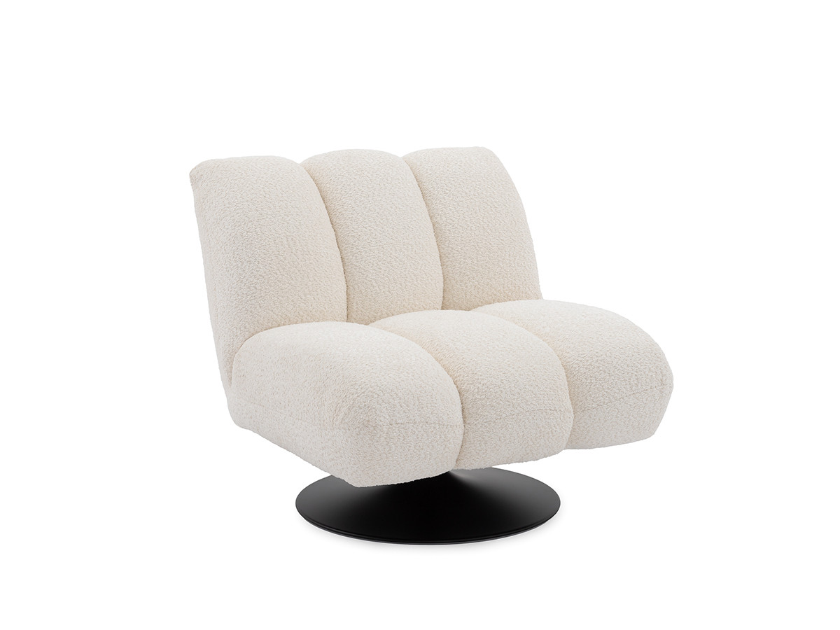 Fauteuil pivotant JANISSAIRE tissu bouclette