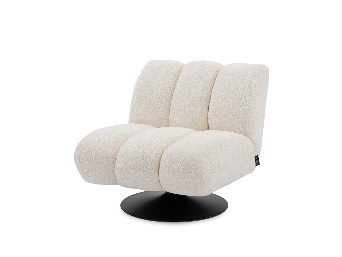 Fauteuil pivotant JANISSAIRE tissu bouclette