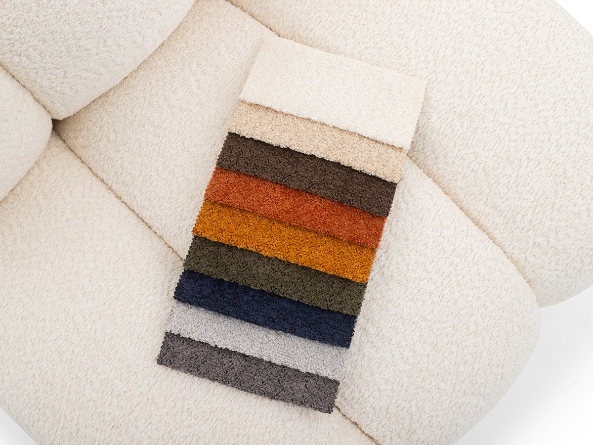 Fauteuil pivotant JANISSAIRE tissu bouclette