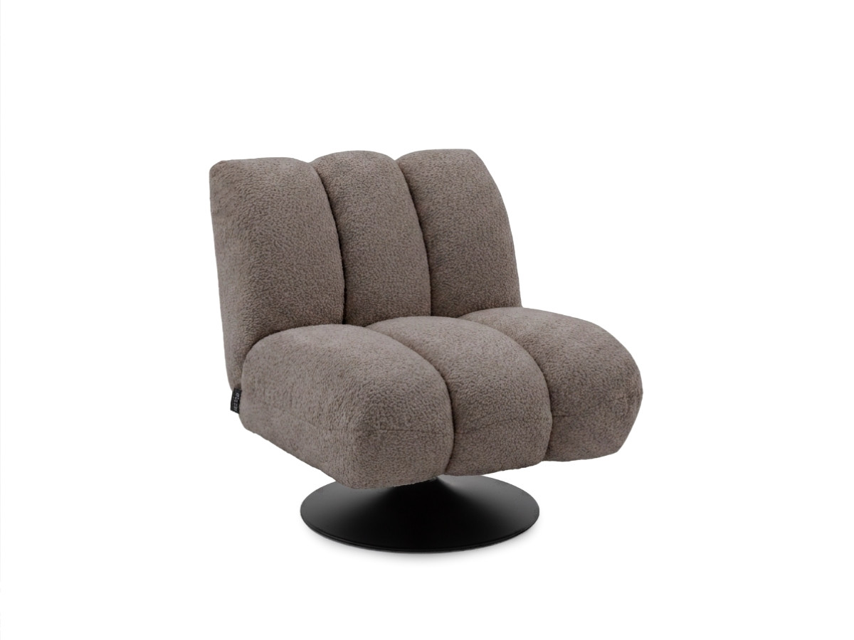 Draaifauteuil JANISSAIRE van boucléstof