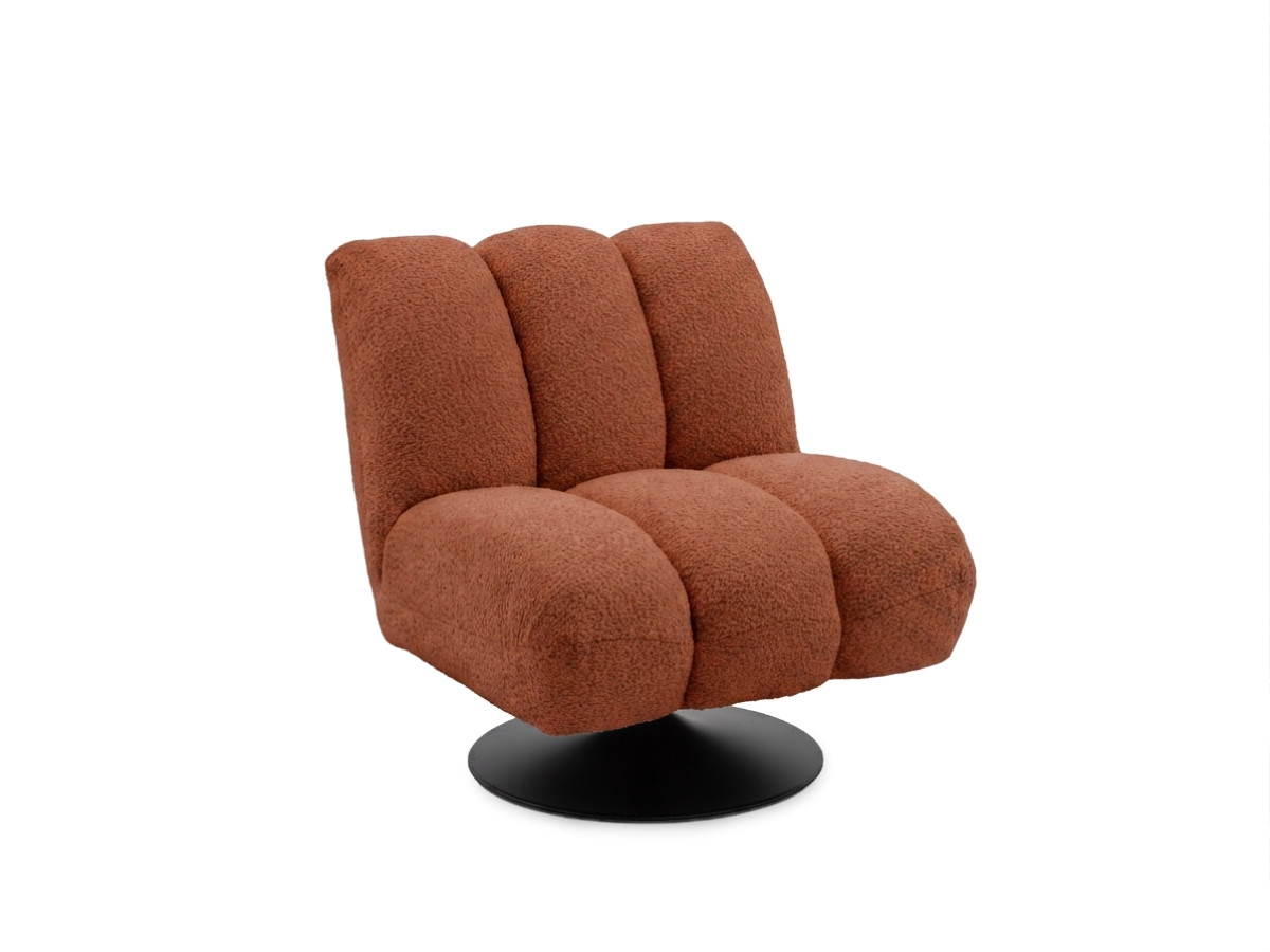 Draaifauteuil JANISSAIRE van boucléstof