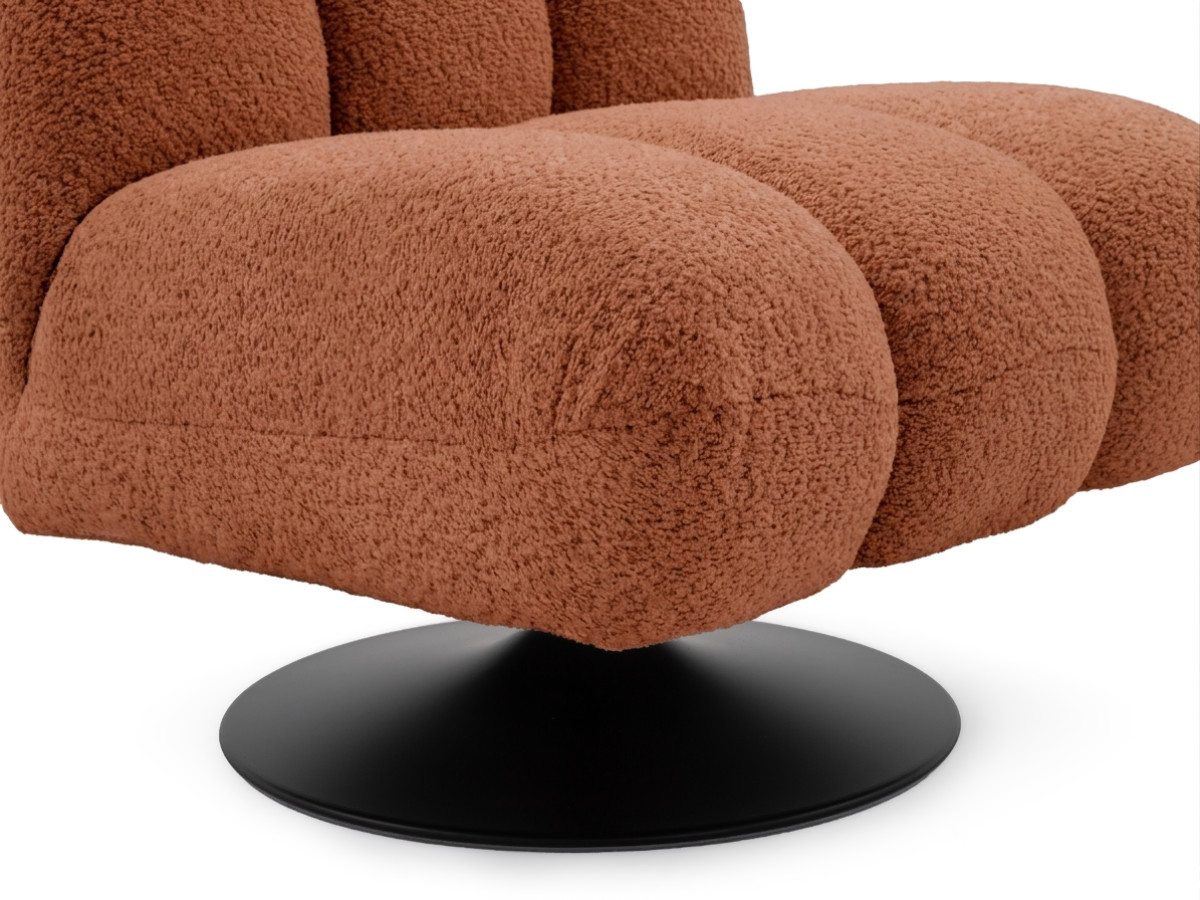 Draaifauteuil JANISSAIRE van boucléstof