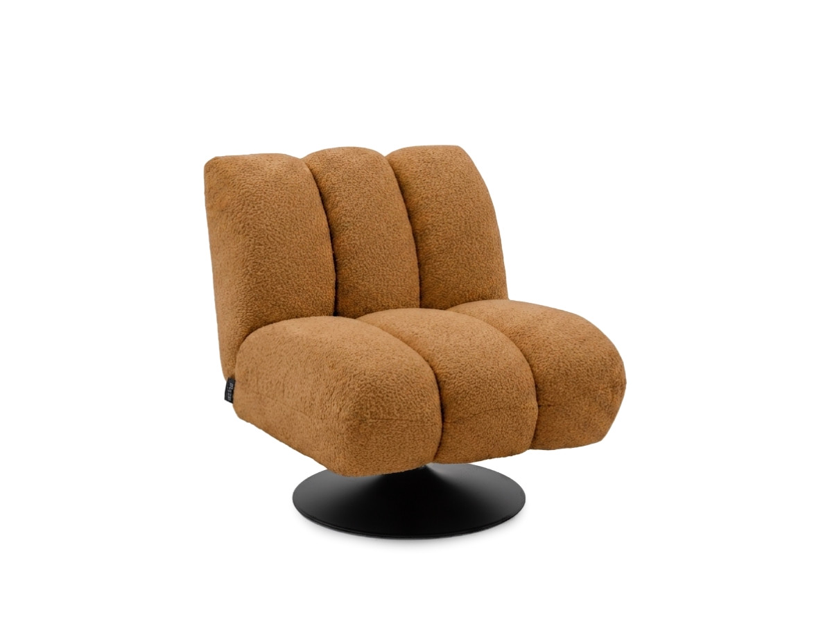 Draaifauteuil JANISSAIRE van boucléstof