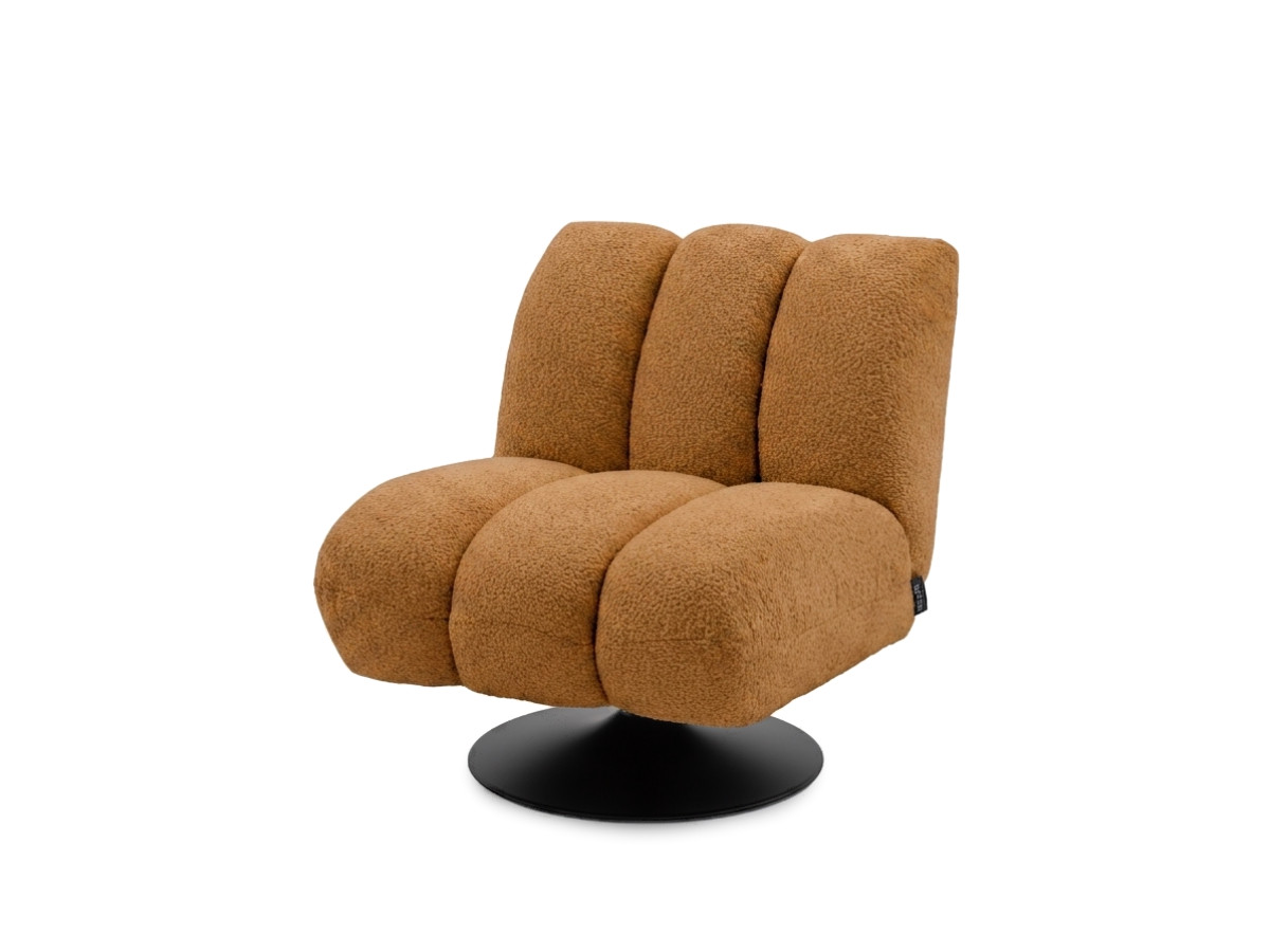 Draaifauteuil JANISSAIRE van boucléstof