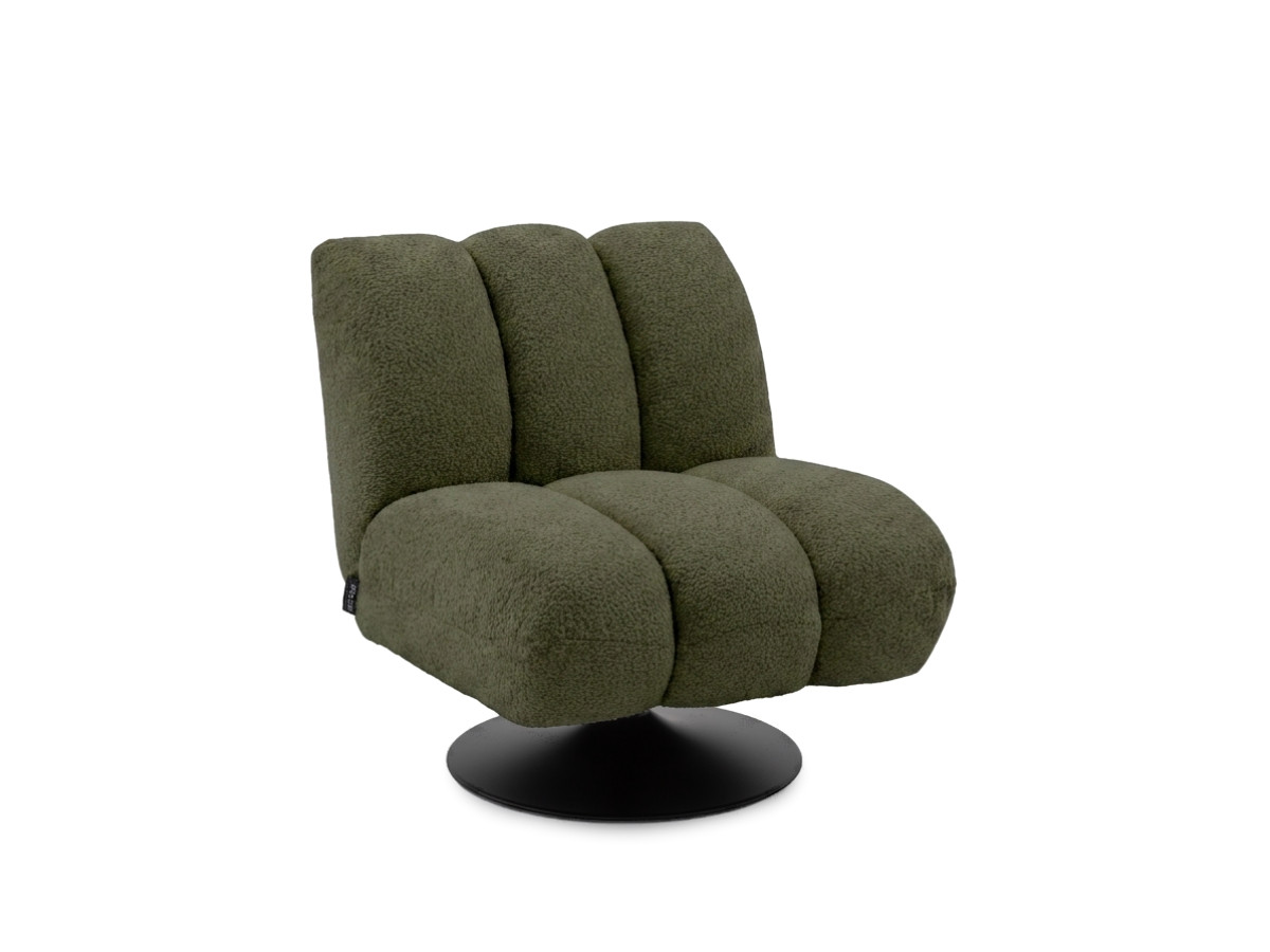 Draaifauteuil JANISSAIRE van boucléstof