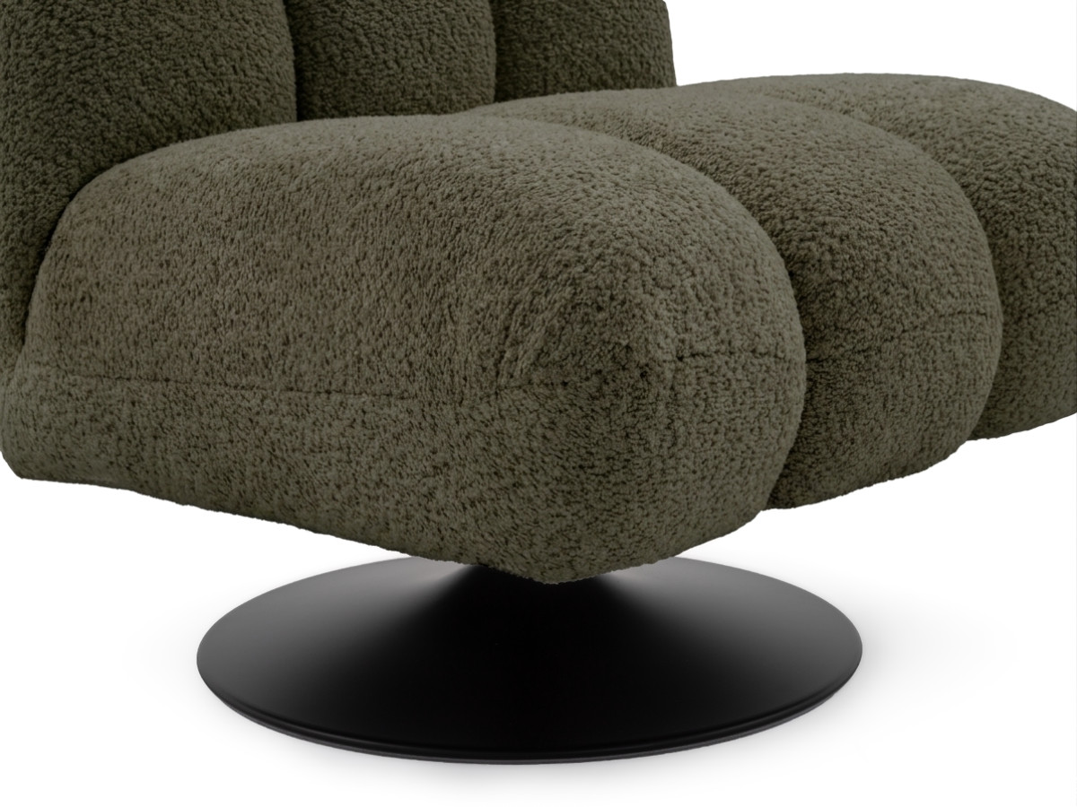 Draaifauteuil JANISSAIRE van boucléstof